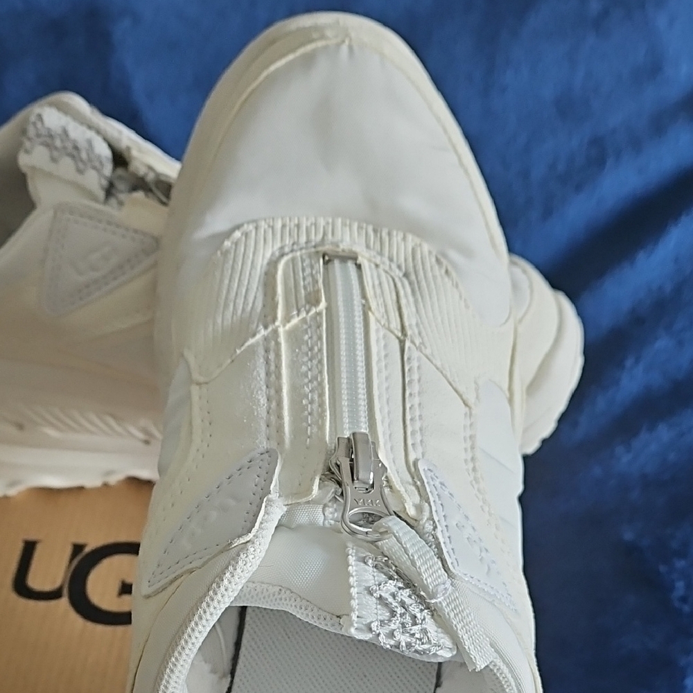 UGG CA805 Women's White/Cream Zip Sneakers - Picture 9 of 16